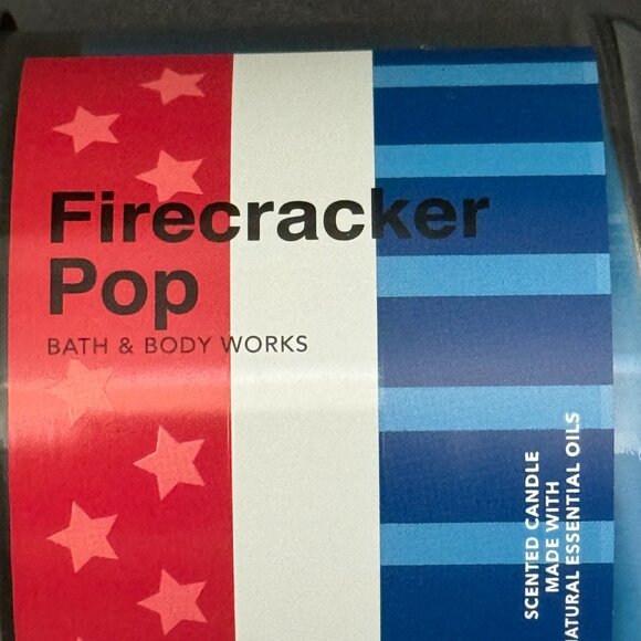 BBW Firecracker Pop Bath & Body Works 3 Wick Candle - Picture 4 of 11